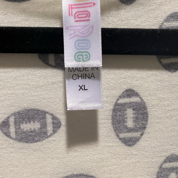 Lularoe Football Patterned Top - Picture 2 of 3